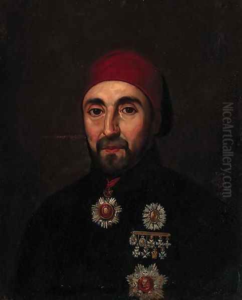 Portrait of a Turkish officer - view 1