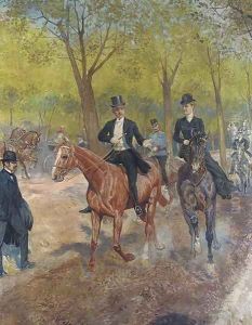 Riders in the park Riders in the park