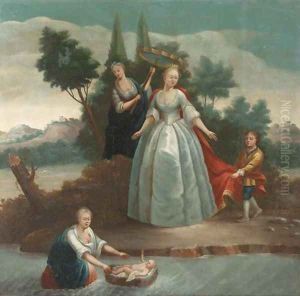 The Finding of Moses by French School