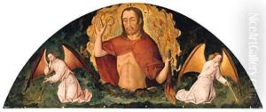 The Risen Christ with two Angels sounding the Last Trumpet by French School
