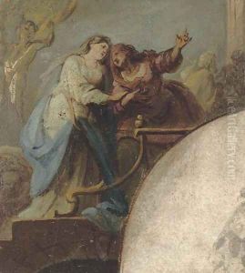 The Visitation Study for a pendentive
