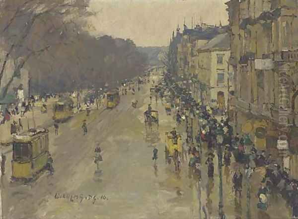 A busy Parisian boulevard - view 1