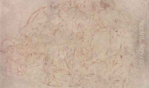 A classical lady in pursuit by French School