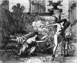 Cupid and Psyche by French School