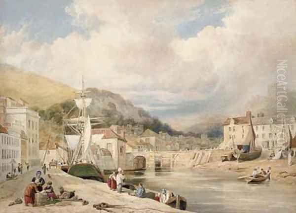 View of Dover Harbour looking towards the Castle - view 1