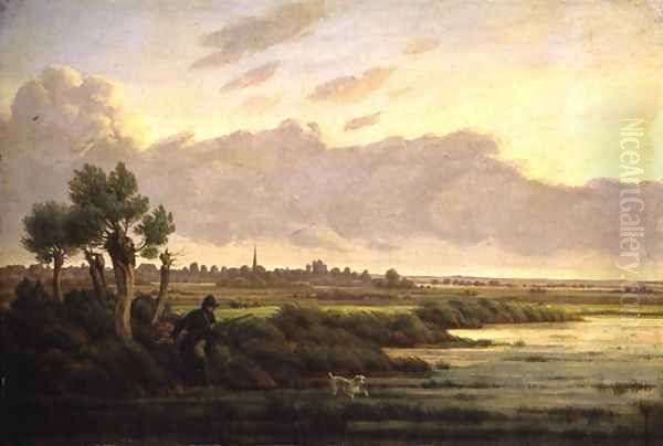 On the Alster at Winterhude, 1834 - view 1