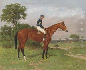 White Crest with jockey up