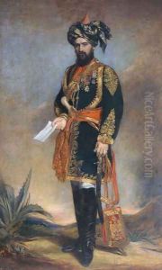 Colonel Probyn CB VC 1833-1924 Honorary ADC to the Viceroy of India and HMs Indian Cavalry, c.1867 by James Rannie Swinton