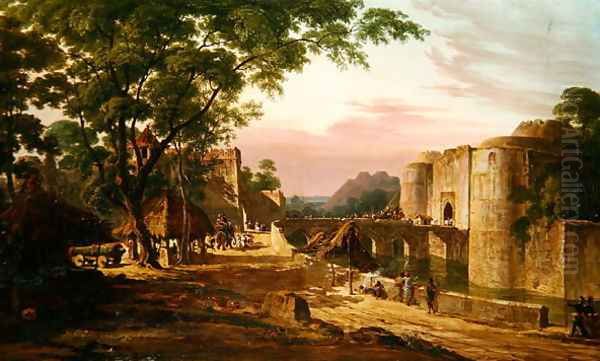 The Procession into the Fort at Bharatpur - view 1