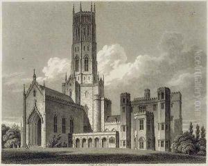South-east view of Fonthill Abbey, 1812 by James Storer