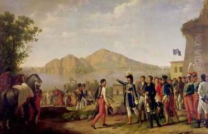Joachim Murat 1767-1815 Marshal of France and King of Naples Ordering the Capture of Capri in 1808 by Johann Heinrich Schmidt