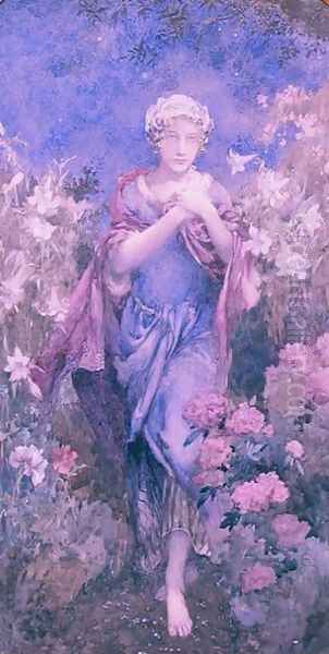 So she passed out across the garden, 1913 - view 1