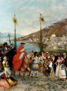 The Cardinal's Arrival by Mario Spinetti