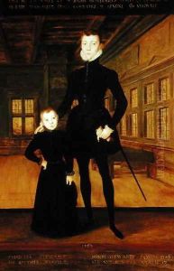 Henry Lord Darnley 1545-67 and Charles, Earl of Lennox 1555-76 after Hans Eworth c.1525-c.1578 by Rhoda Sullivan