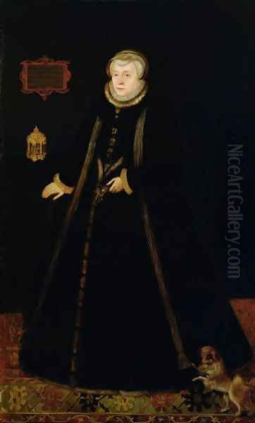 Portrait of Lady Margaret Douglas 1515-78 Countess of Lennox, after Daniel Mytens the elder c.1590-c.1648 - view 1