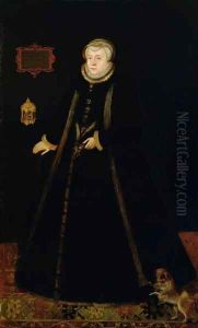 Portrait of Lady Margaret Douglas 1515-78 Countess of Lennox, after Daniel Mytens the elder c.1590-c.1648 by Rhoda Sullivan