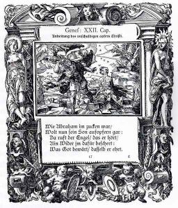 Sacrifice Of Isaac by Tobias Stimmer