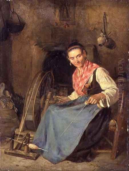 Woman Spinning - view 1