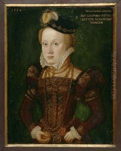 Portrait of Anna Jacoba Loesch, married to Nothafft, 1568