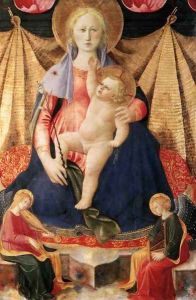 Madonna of Humility with Two Musician Angels 1448-50 Madonna of Humility with Two Musician Angels 1448-50