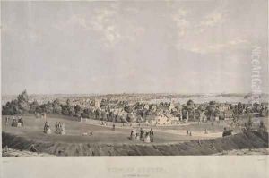 View of Boston from Telegraph Hill, South Boston by B. Spindler