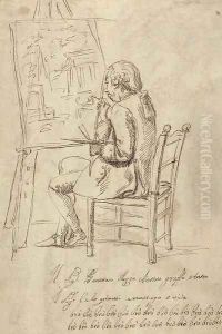Caricature of an artist by Italian School