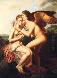 Cupid And Psyche by Italian School