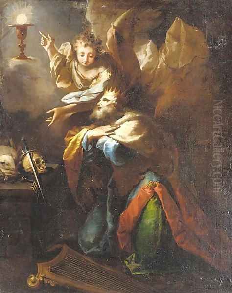 The Eucharist appearing to a kneeling King - view 1