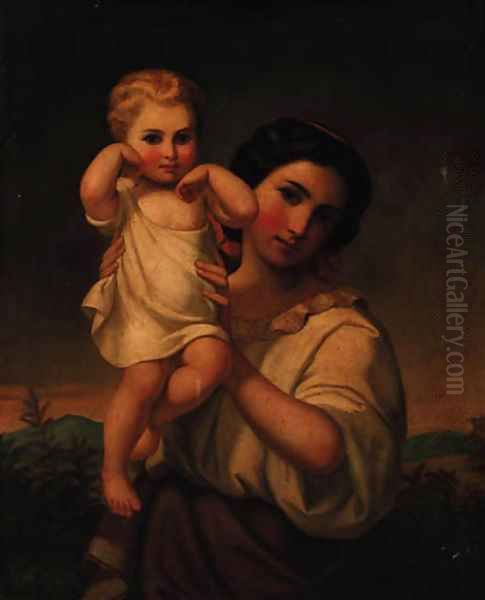 A mother and child - view 1