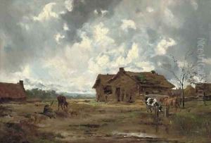 A farmstead, Liviarno by Italian School