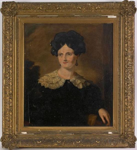 Portrait Of A Woman In A Black Dress - view 1
