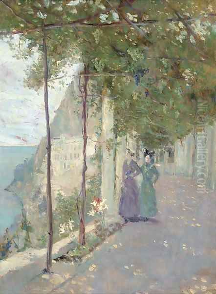 A stroll with a friend, Sorrento - view 1
