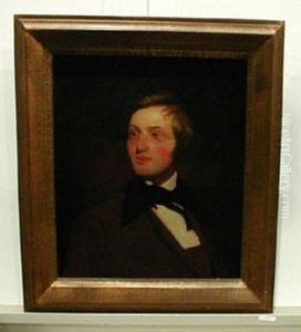 Portrait Of A Gentleman In A Brown Frock Coat by Thomas Sully
