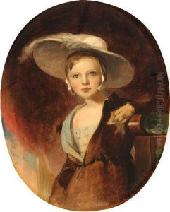 Portrait Of A Young Girl In A Picture Hat