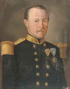 Portrait of an officer, though to be from the Rifle Company of the 1st Swiss Regiment of the army of the Kingdom of the Two Sicilies