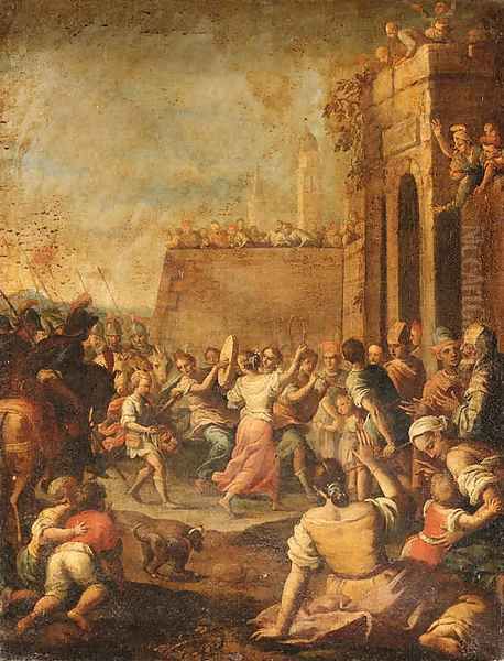 The Triumphal Entry of David into Jerusalem - view 1