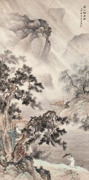 Mist And Rain Over Mount Xi - view 1