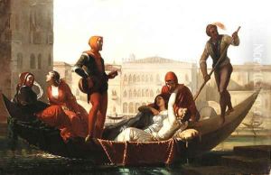 Figures in a gondola