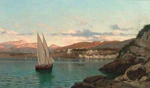 On the Neapolitan Coast by Italian School