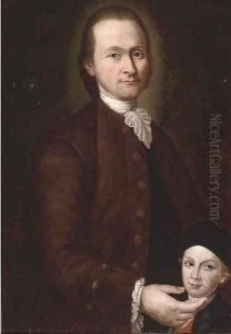 Portrait of a father and son by Italian School