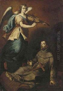 The ecstasy of Saint Francis by Italian School