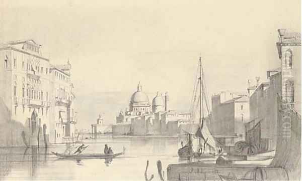 The Grand Canal, Venice, looking towards Santa Maria della Salute - view 1