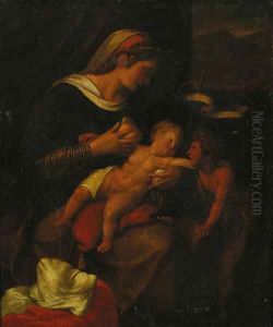 The Madonna and Child with the Infant Saint John the Baptist by Italian School