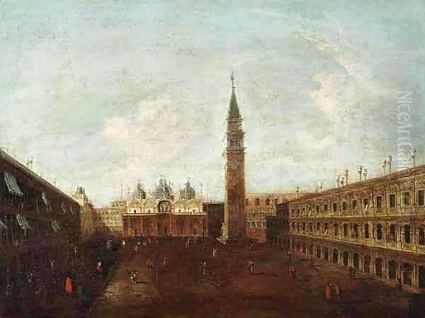 The Piazza de San Marco, looking east, the basilica beyond - view 1