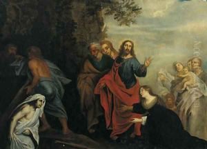 The Raising of Lazarus by Italian School