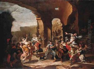 The Rape of the Sabine Women by Italian School