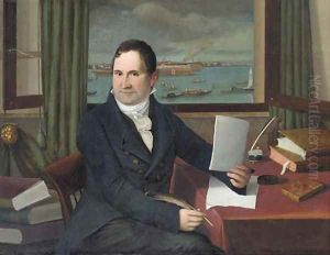 A Gentleman at his writing table, Venice beyond