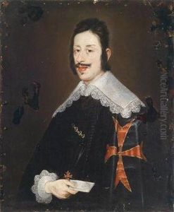 Portrait Of Grand Duke Ferdinand Ii De'medici Of Tuscany by Justus Sustermans