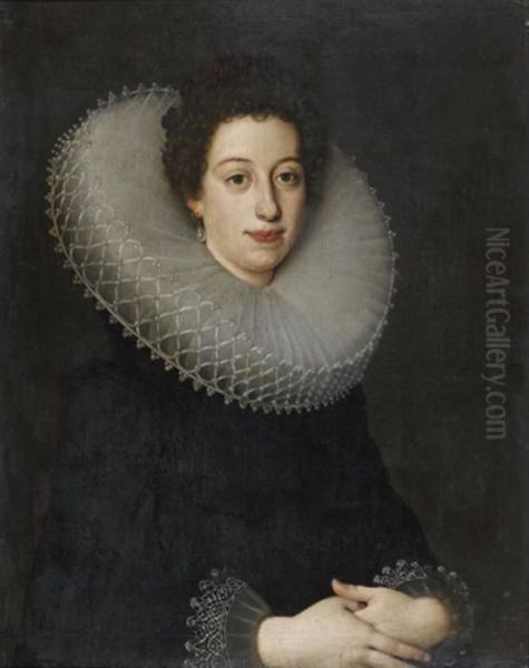 Portrait De Femme A La Collerette - view 1
