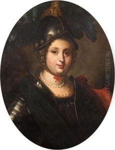 Ritratto Di Gentildonna In Armi Con Collana Di Perle, Come Bellona